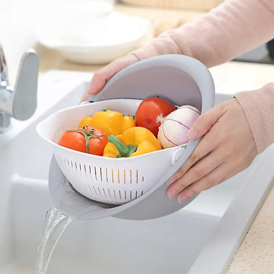 Double-layer Vegetable Washing Basin
